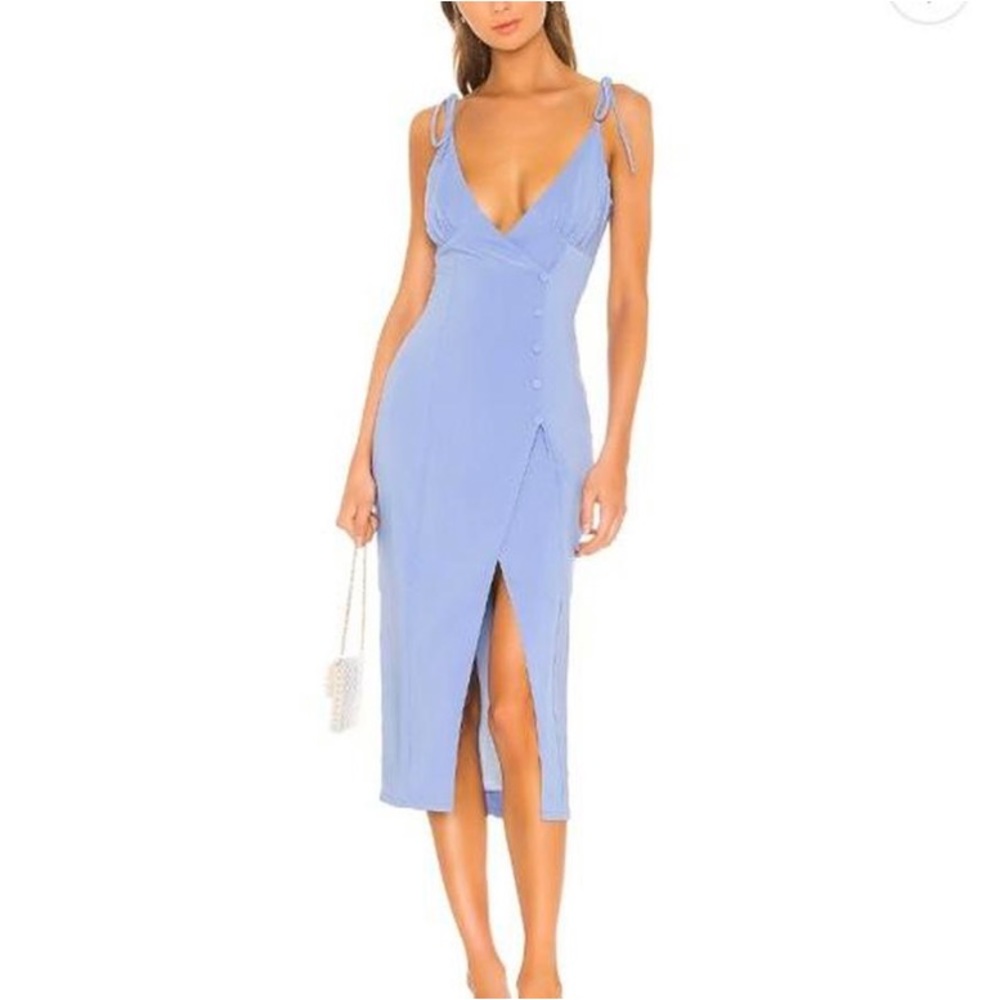 Camila Coelho Periwinkle Aayliah Midi Dress